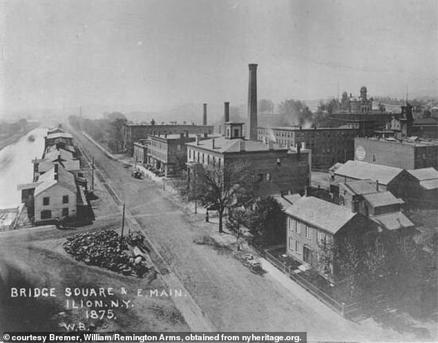 The factory has been in the city for over a hundred years, this photo from 1875 shows the first few blocks