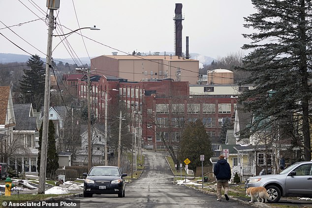 A view of the Remington Arms Co. complex in the middle of Ilion, NY