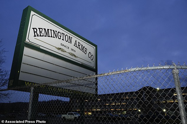 There is a sign in front of their property in Ilion, NY with the name Remington Arms Co