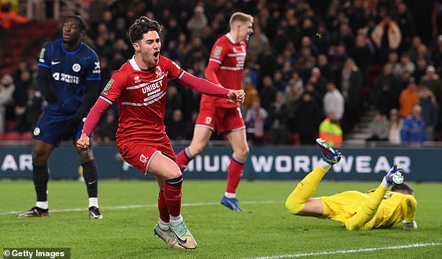 Hackney scored last month as Middlesbrough defeated Chelsea in the first leg of the Carabao Cup semi-final