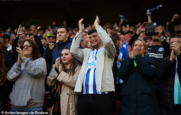 Once again Britain's rail network and TV programming failed football fans as hundreds of Brighton fans were forced to miss their train to Sheffield from London St Pancras.