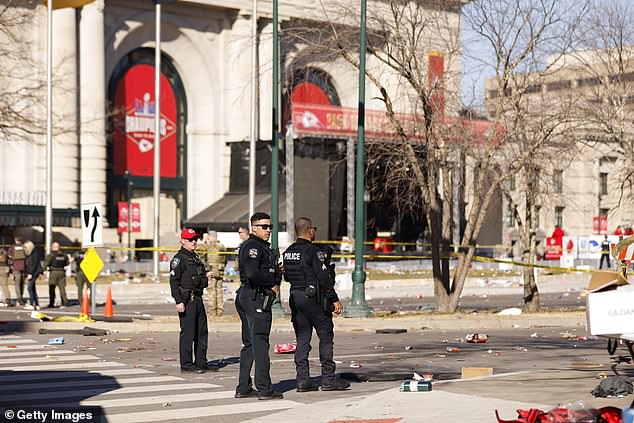 After thousands of fans fled for their lives, only law enforcement officers remained in the eerily quiet streets