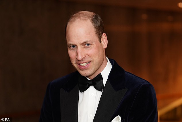 The royal looked dashing as he arrived for movie night on the South Bank