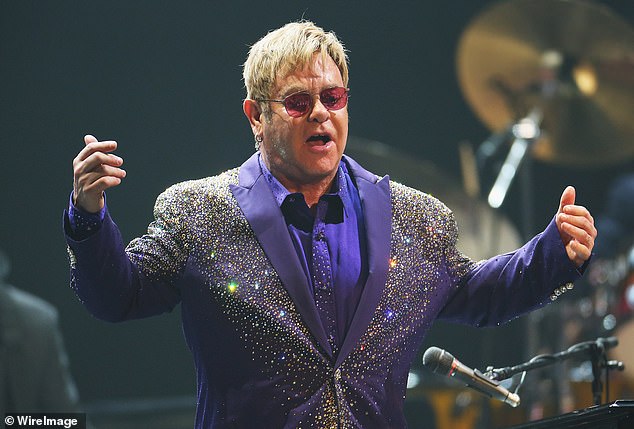 Sale: Elton John fans get the chance to buy a memento of the pop star's glittering career