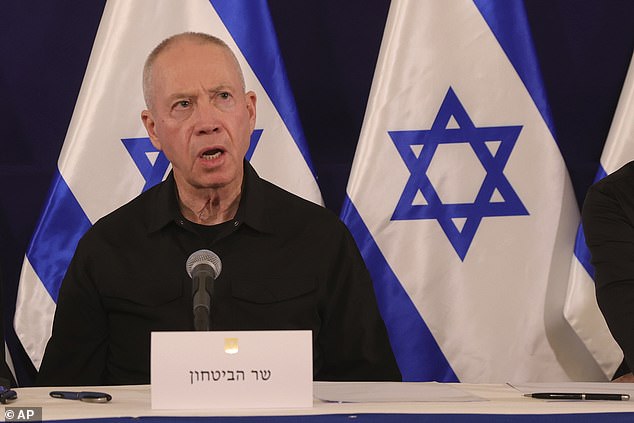 Yoav Gallant, the former IDF general (pictured), told a group of reporters during a briefing on Friday that about 12 percent of UNRWA staff were members of Hamas or Islamic Jihad.