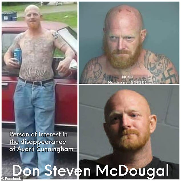 Don Steven McDougal, 42, was arrested on an unrelated charge