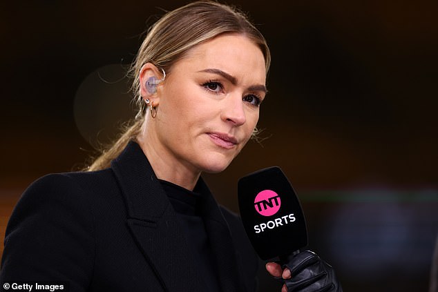 TNT Sports presenter Laura Woods ahead of the Premier League match between Wolverhampton Wanderers and Manchester United at Molineux on February 1, 2024