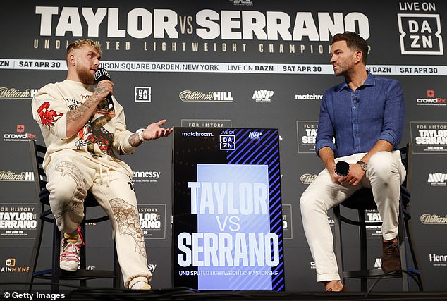 Eddie Hearn hinted at the possibility of a rematch between Taylor and Serrano last week