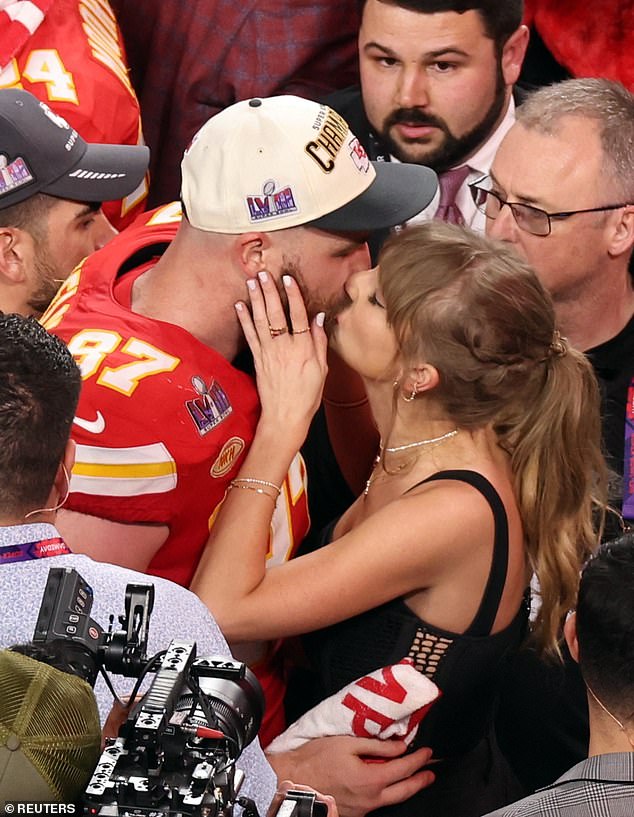 She was in Las Vegas last weekend to watch Kelce and Kansas City win Super Bowl LVIII