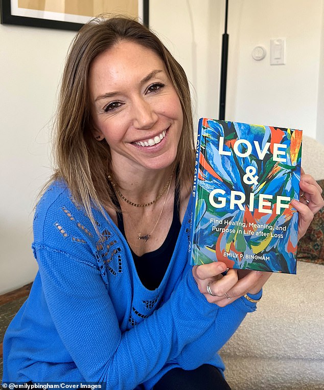 Emily now helps mourners find healing, meaning and purpose in life after loss through her online coaching programs, personal retreats and her book Love & Grief (pictured)