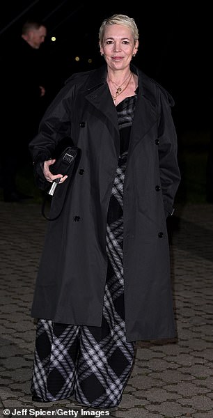 and Olivia Colman led the star-studded arrivals at Burberry's Victoria Park show during London Fashion Week on Monday