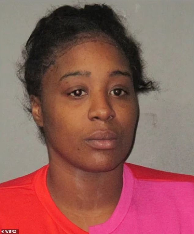 Dineshia Yates (pictured) said she saw bruises on at least one of her daughters after they were left alone with the boy, but she 