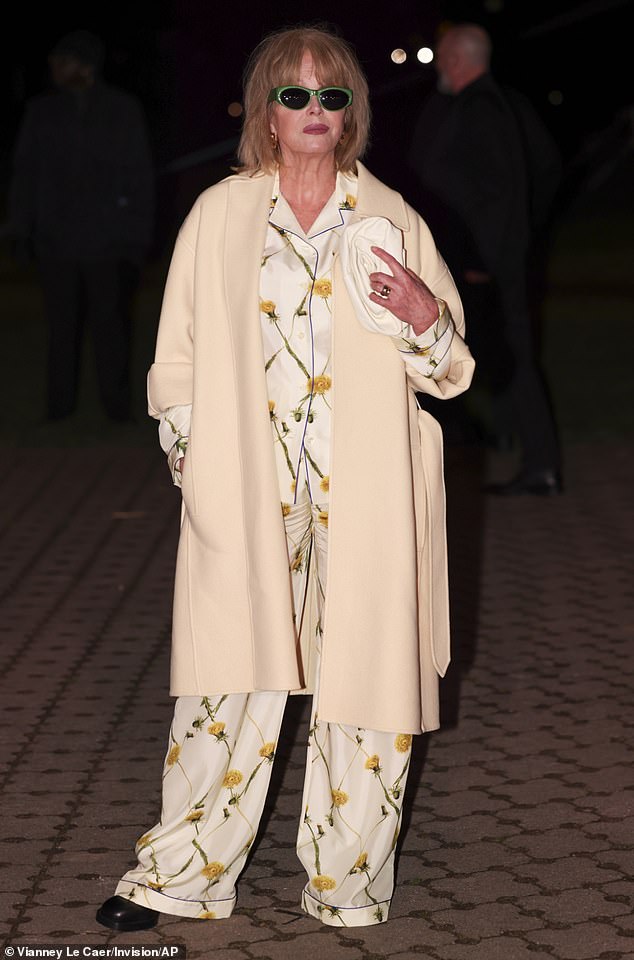 The Absolutely Fabulous legend, 77, oozed class as she was spotted at the fashion show