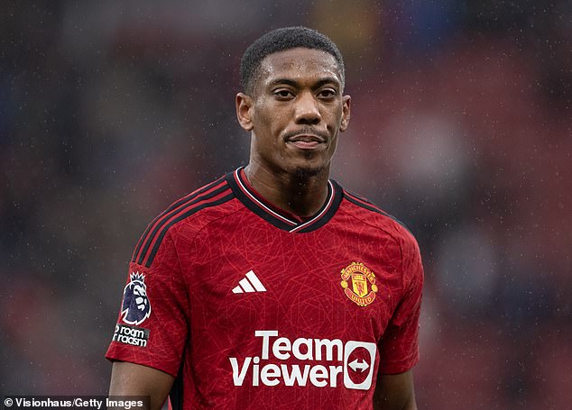 The perennially injured Anthony Martial offers little support or support to the Danish striker