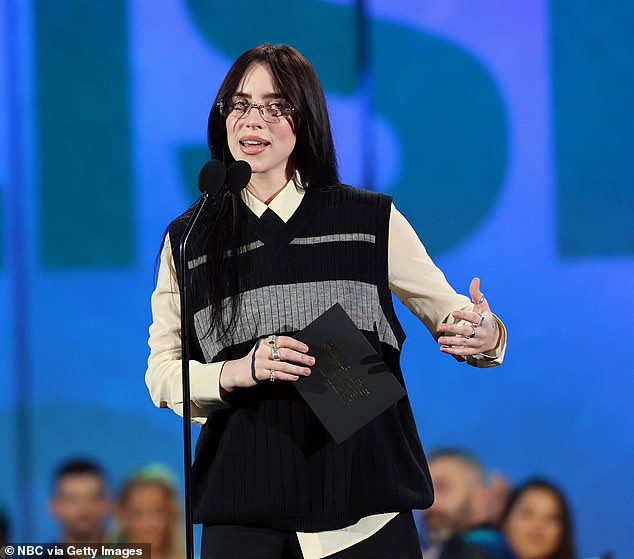 In her acceptance speech Sunday, Eilish praised her collaborators on the project, including show creators Donald Glover and Janine Nabers, and star Dominique Fishback.