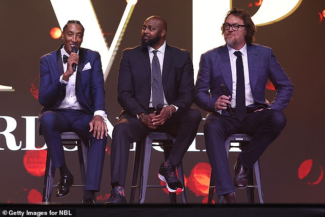 Chicago Bulls champions Scottie Pippen, Horace Grant and Australian Luc Longley were special guests at the Andrew Gaze MVP Awards Night