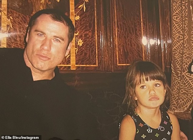 Travolta's daughter Ella Bleu, 23, shared a sweet tribute to her father on his special day.  She posted a throwback photo of herself with her father from childhood.  In it she had an admirably grumpy look on her face