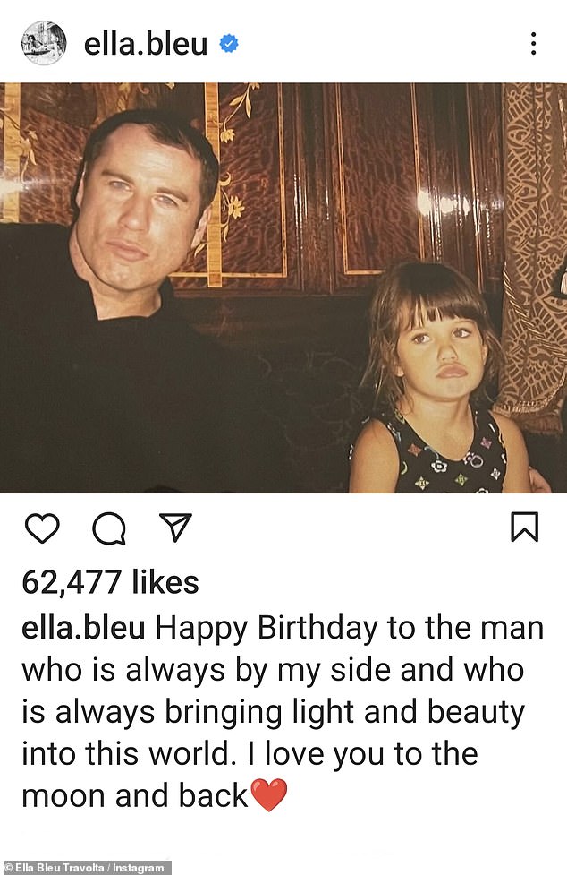 “Happy birthday to the man who is always by my side and who always brings light and beauty to this world.  I love you to the moon and back,” she wrote