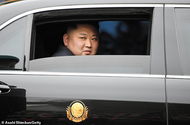 During Kim's visit to Russia's main spaceport, Putin showed the North Korean leader his personal Anrus Senat limousine and Kim sat in the backseat