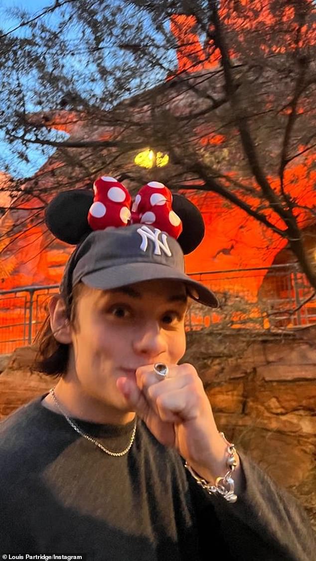 And although there was no sign of Rodrigo in sight, she could easily have captured the photos of the 20-year-old Englishman enjoying the 'happiest place on earth'