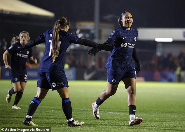 Lauren James scored a contender for goal of the season in front of a stand full of away fans