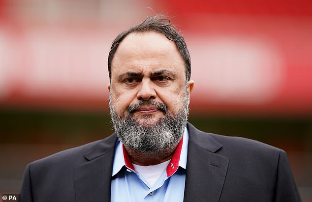 Forest - owned by Evangelos Marinakis (above) - were charged by the Premier League in January for breaching financial rules