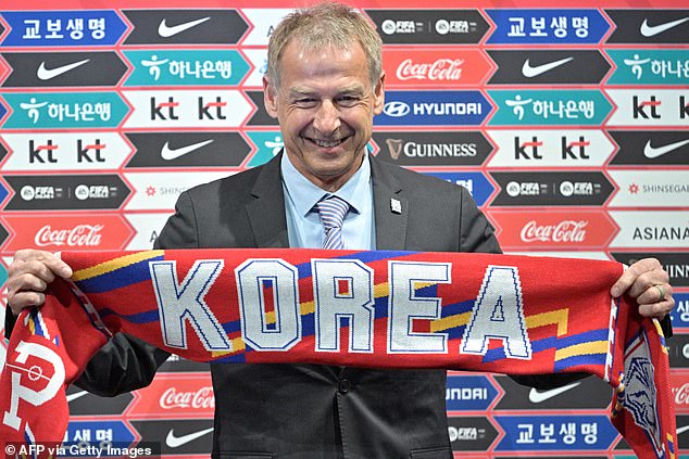 Jurgen Klinsmann last coached South Korea, but his tenure came to an ignominious end after their Asian Cup campaign