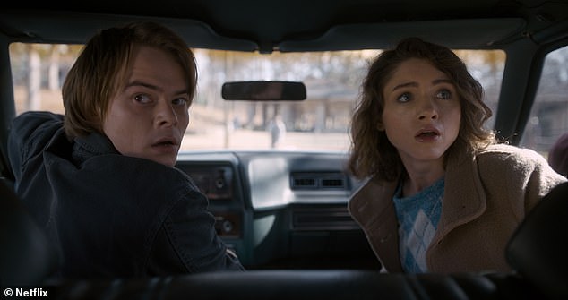 The show's main cast returning for season five is rounded out by the older siblings: Natalia Dyer as Nancy Wheeler and Charlie Heaton as Jonathan Byers.