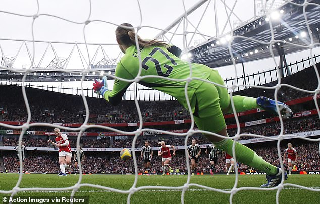 Earps conceded three times as United lost to Arsenal in the WSL on Saturday