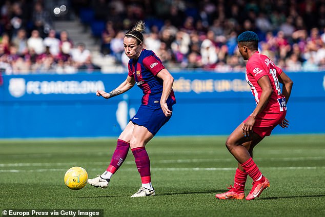 Barton watched Barcelona versus Atletico Madrid (above) on Sunday but was unimpressed