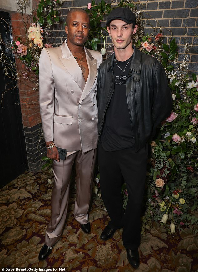 Kit Butler was pictured with Vas J Morgan at the Netflix party