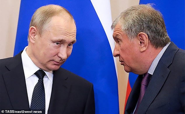 Ivan Sechin was the son of Igor (right) - a former spy turned oil magnate who had known Putin for decades (left) and worked with him in the office of the mayor of St. Petersburg