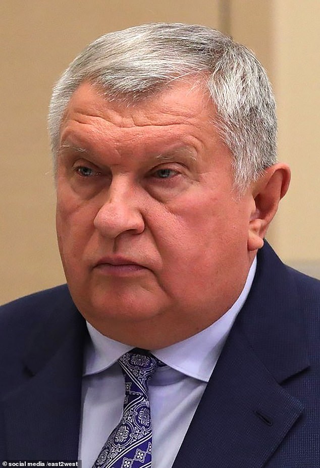 Head of Rosneft and close friend of Putin, Igor Sechin, 63.