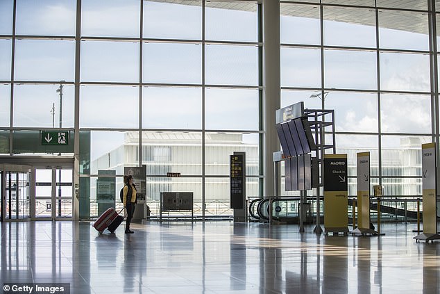 The leak was found at 10.20am local time (9.48am UK time) this morning and reportedly came from a suitcase containing medical equipment (Photo: El Prat Airport file image)