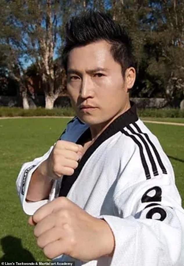 Master Lion Yoo (pictured) was arrested by homicide detectives early Wednesday morning.  Charges have yet to be filed against the taekwondo instructor