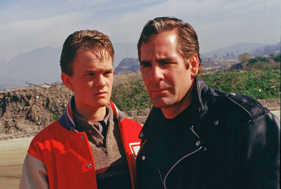 Bakula steps into the life of a 1950s student who pretends to be a superhero;  seen with Neil Patrick Harris