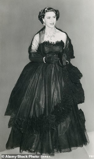 Princess Margaret wore a black Dior dress in 1952