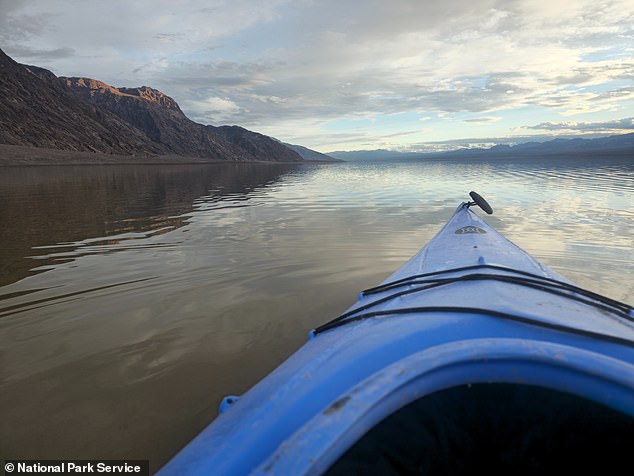 The lake is only deep enough for kayaking for a few weeks, but park rangers believe the shallow lake will still provide beautiful reflections through April