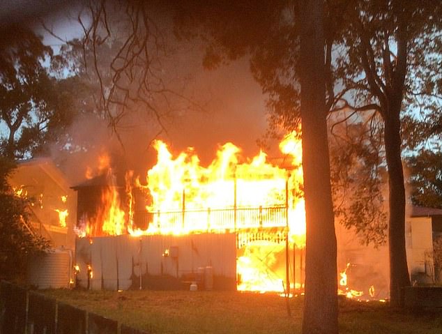 The fire was so intense that firefighters were only able to search the remains of the house late Sunday afternoon after battling from 6:18 a.m.