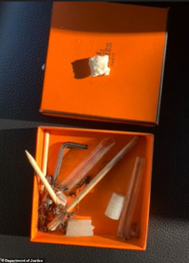 A photo of Hunter Biden's phone used by prosecutors to show his drug use
