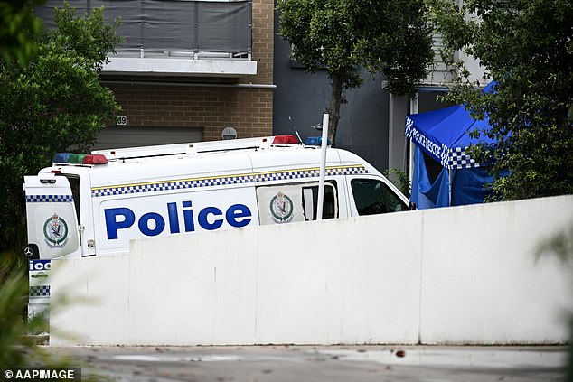 After allegedly killing Min Cho and the child, Yoo allegedly drove her white BMW X5 to her Baulkham Hills home (pictured) where he is accused of killing her husband, Steven Cho.