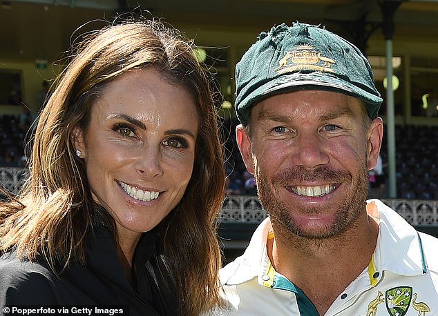 The mayor encouraged Warner (pictured with wife Candice) to visit the city again once the 'Black Caps are done with him'