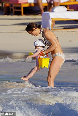 Pippa Middleton enjoys a beach day in St. Barts with her children