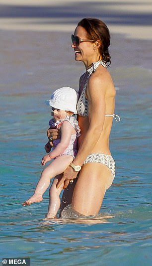 Pippa Middleton enjoys a beach day in St. Barts with her children