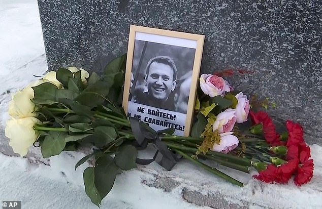 Mr Navalny is said to have fallen unconscious and died suddenly on Friday after walking through the penal colony where he was serving a 30-year prison sentence.