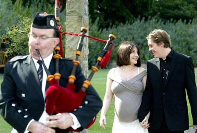 Gambotto-Burke married her ex-husband, Alex Burke, in 2005 when she was 39 and he was 18 (the couple are pictured together on their wedding day. Gambotto-Burke was pregnant with their daughter)