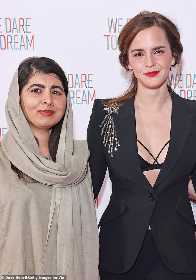 She is also a prolific activist, co-founder of Time's Up UK and UN Women Goodwill Ambassador (pictured with Malala Yousafzai in November)