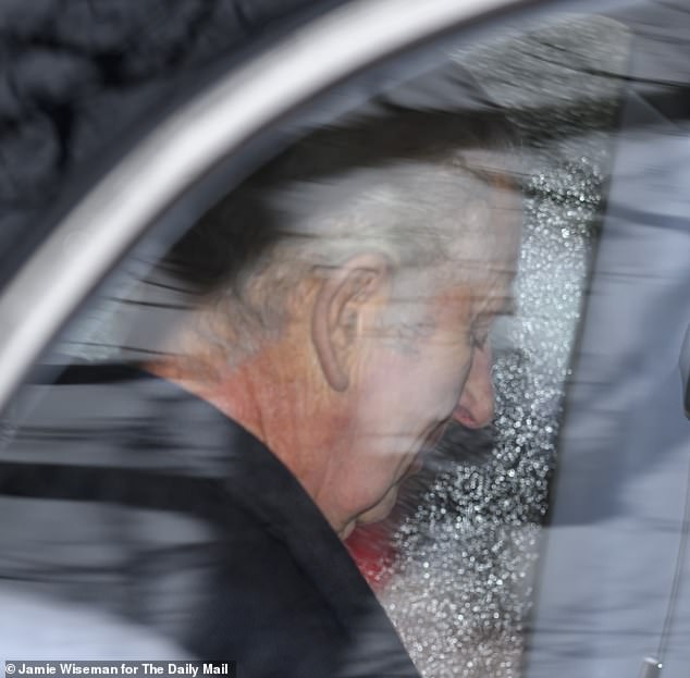 The 75-year-old monarch has been traveling back and forth between his Sandringham estate in Norfolk and his residence in London since his diagnosis.