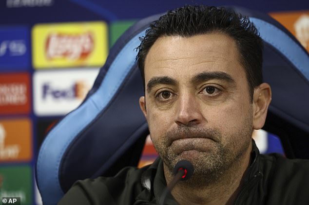 The Catalans have already announced that Xavi will leave the club at the end of the season