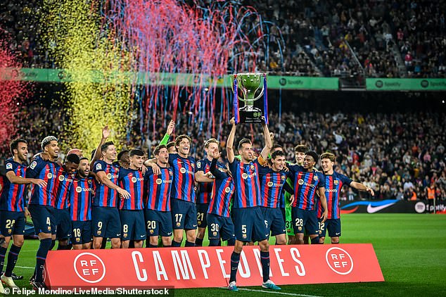 Barcelona won LaLiga last season in Xavi's second season in charge